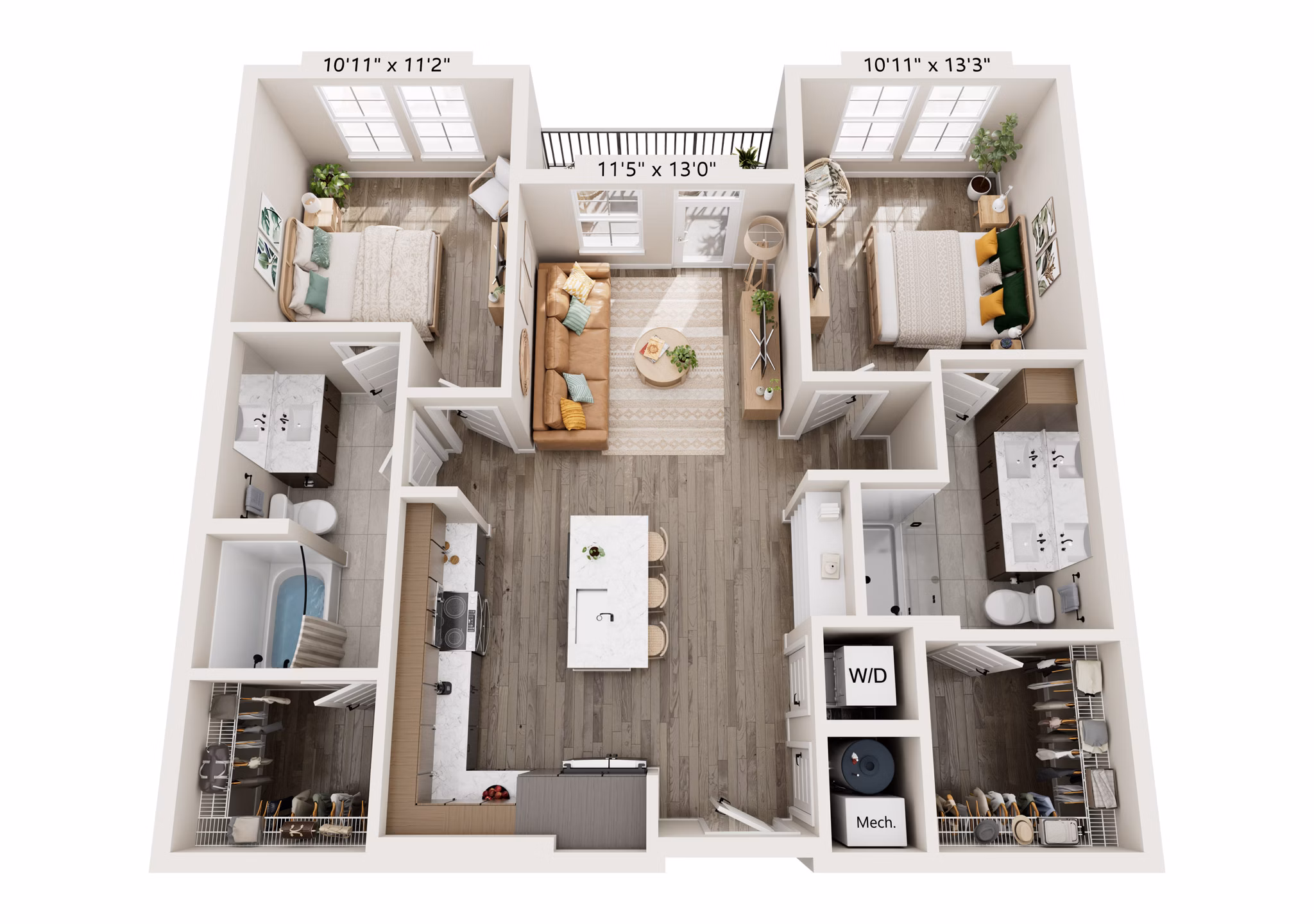 B1 floor plan at Alta Lofts on the Levee Apartments
